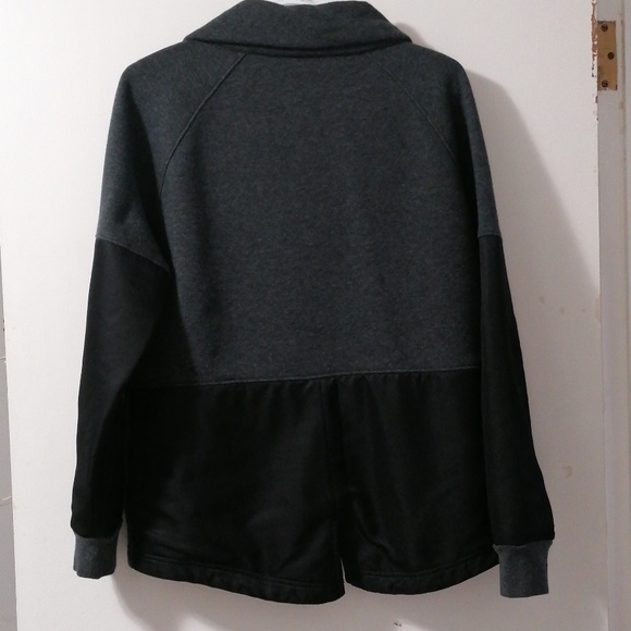 NORTHERN REFLECTIONS Gray snap Front Cowl Neck knit jacket, zip pockets size sma - Picture 6 of 7